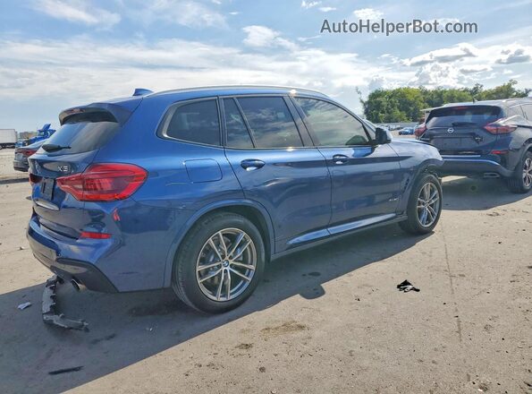 5UXTR9C55JLD63751 2018 BMW X3 Blue Trasero derecho