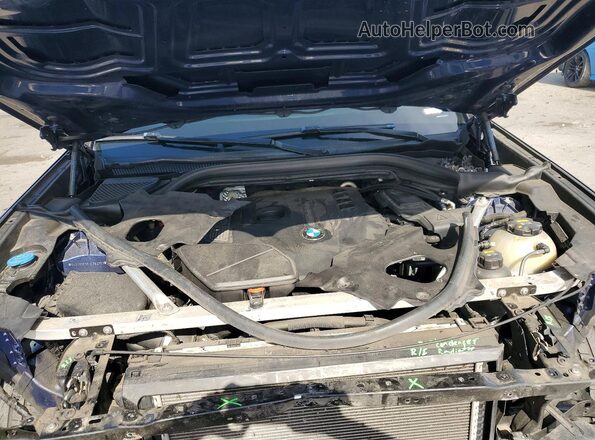 5UXTR9C55JLD63751 2018 BMW X3 Blue Vista del compartimento del motor