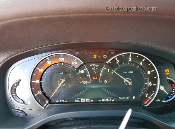 5UXTR9C55JLD63751 2018 BMW X3 Blue Vista del cuadro de instrumentos