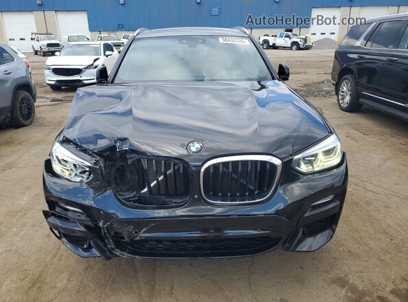 5UXTR9C55KLD93172 2019 BMW X3 Black Вид спереду