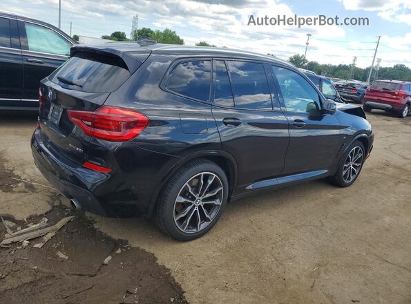 5UXTR9C55KLD93172 2019 BMW X3 Black Задня права чверть