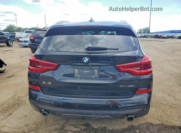 5UXTR9C55KLD93172 2019 BMW X3 Black Вид ззаду