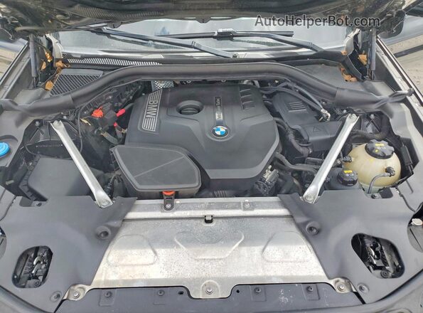 5UXTR9C55KLE21309 2019 BMW X3 Black Vista del compartimento del motor