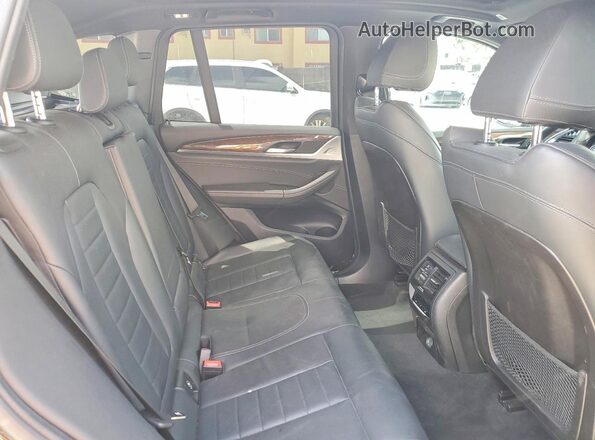 5UXTR9C55KLE21309 2019 BMW X3 Black Vista interior trasera