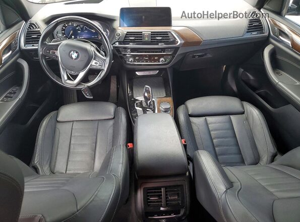 5UXTR9C55KLE21309 2019 BMW X3 Black Vista del salpicadero