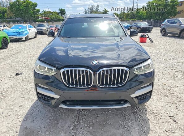 5UXTR9C55KLE21309 2019 BMW X3 Black Vista frontal