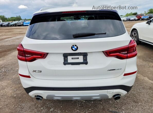 5UXTR9C55KLP92824 2019 BMW X3 White Vista trasera