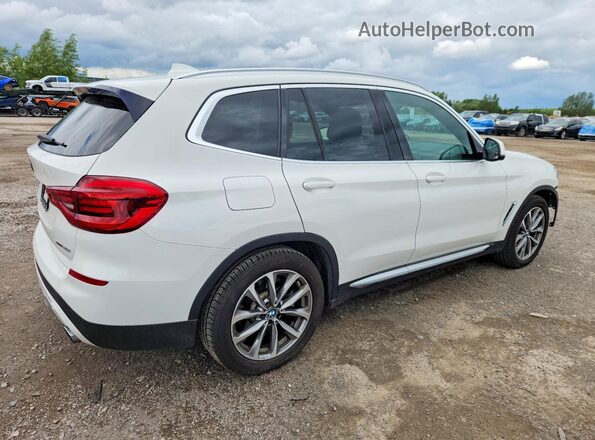 5UXTR9C55KLP92824 2019 BMW X3 White Trasero derecho