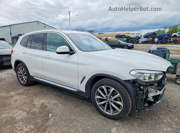 5UXTR9C55KLP92824 2019 BMW X3 White Delantero derecho