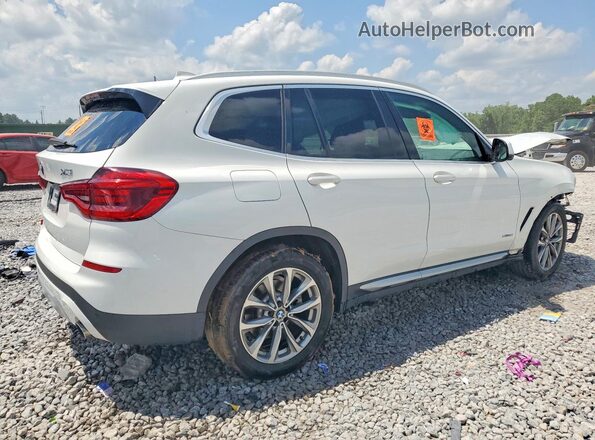 5UXTR9C56JLC72603 2018 BMW X3 White Задня права чверть