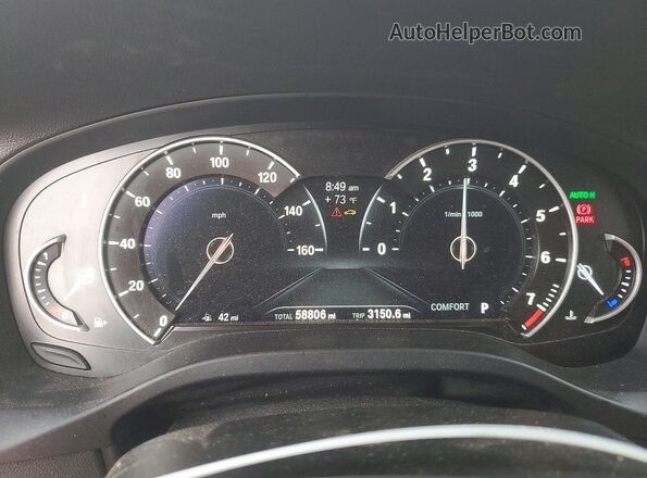 5UXTR9C56JLC73007 2018 BMW X3 Silver ხელსაწყოთა პანელის ხედი