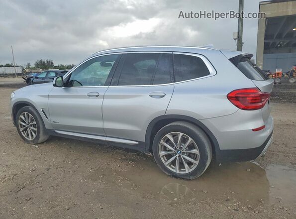 5UXTR9C56JLC73007 2018 BMW X3 Silver უკანა მარცხენა