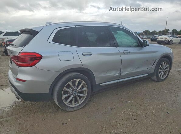 5UXTR9C56JLC73007 2018 BMW X3 Silver უკანა მარჯვენა