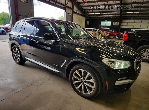 5UXTR9C56JLD61233 2018 BMW X3 Black Delantero derecho