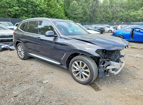 5UXTR9C56KLR07513 2019 BMW X3 Black Front right