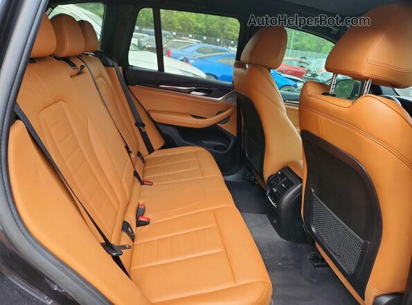 5UXTR9C56KLR07513 2019 BMW X3 Black Rear interior view