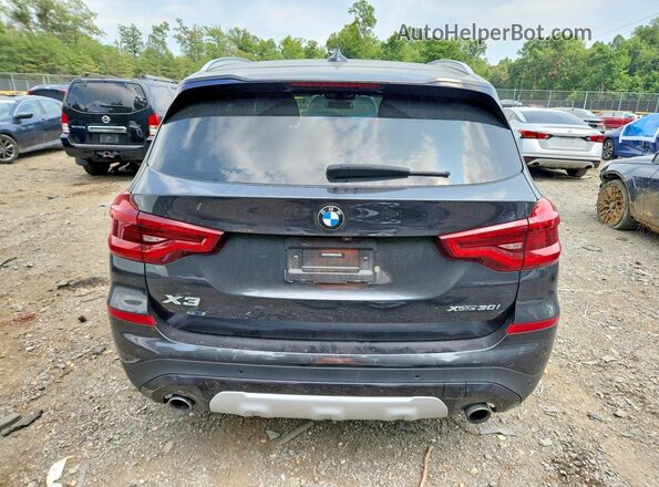 5UXTR9C56KLR07513 2019 BMW X3 Black Rear view