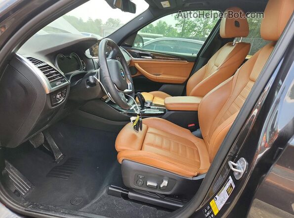 5UXTR9C56KLR07513 2019 BMW X3 Black Front interior view