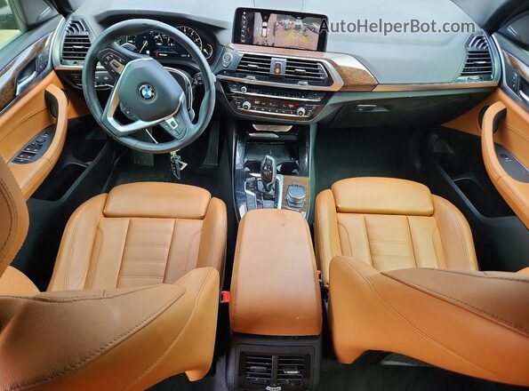 5UXTR9C56KLR07513 2019 BMW X3 Black Dashboard view