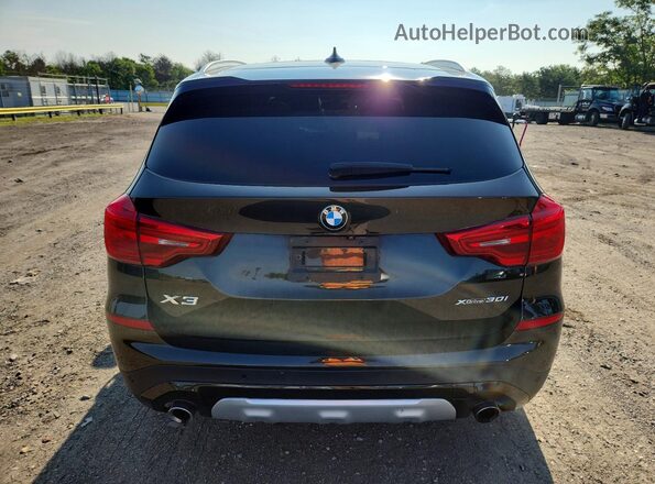 5UXTR9C57KLE16760 2019 BMW X3 Black Rear view