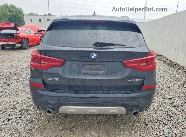 5UXTR9C57KLE19576 2019 BMW X3 Black Widok z tyłu