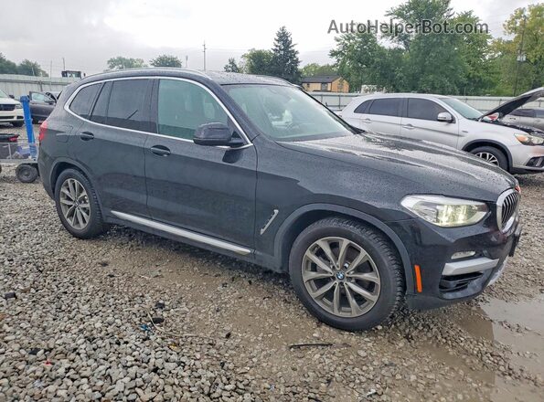 5UXTR9C57KLE19576 2019 BMW X3 Black Przód prawy