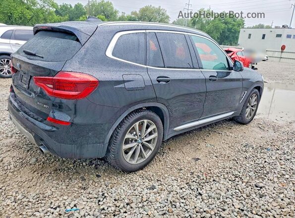 5UXTR9C57KLE19576 2019 BMW X3 Black Tył prawy