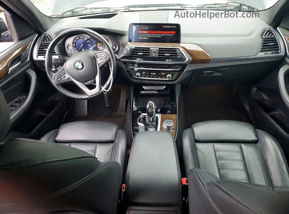 5UXTR9C57KLE19576 2019 BMW X3 Black Widok deski rozdzielczej