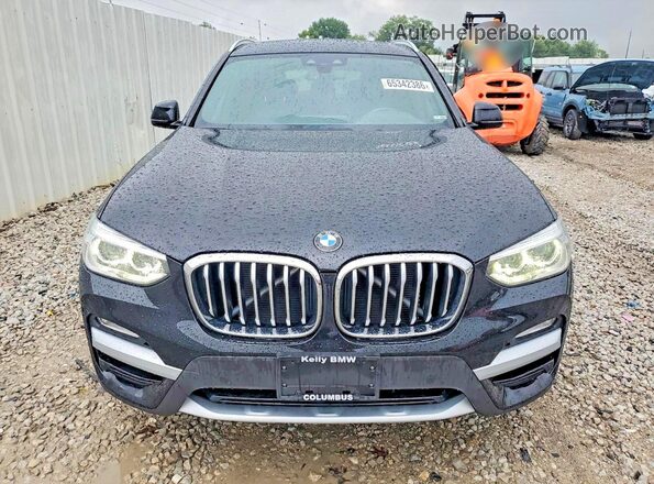 5UXTR9C57KLE19576 2019 BMW X3 Black Widok z przodu