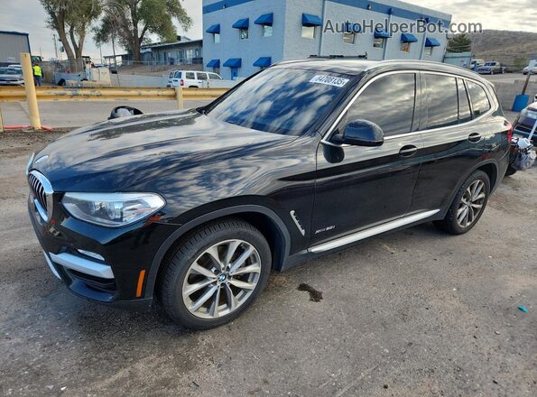 5UXTR9C58JLC77690 2018 BMW X3 Black უკანა მარცხენა