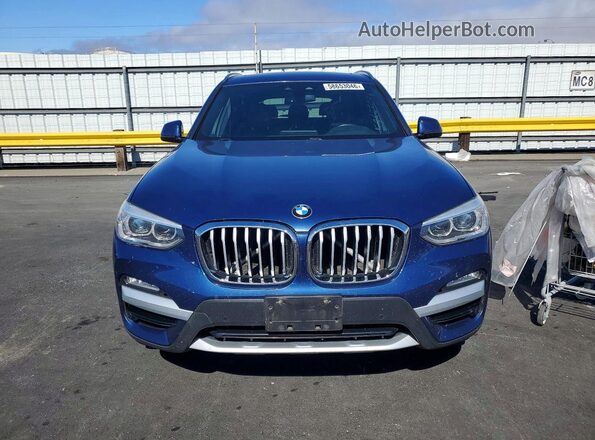 5UXTR9C58JLC81609 2018 BMW X3 Синий Вид спереди