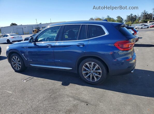 5UXTR9C58JLC81609 2018 BMW X3 Синий Задняя левая четверть