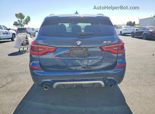 5UXTR9C58JLC81609 2018 BMW X3 Синий Вид сзади