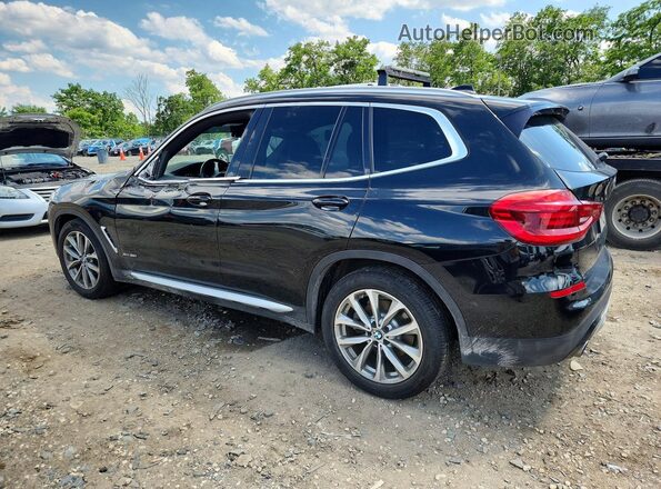 5UXTR9C58JLD57037 2018 BMW X3 Black Trasero izquierdo