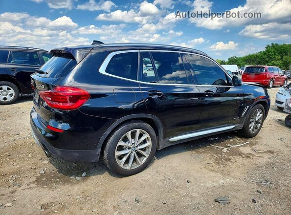 5UXTR9C58JLD57037 2018 BMW X3 Black Trasero derecho