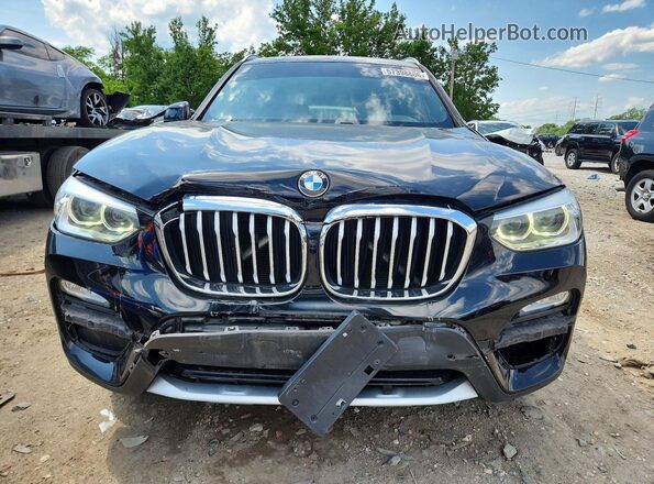 5UXTR9C58JLD57037 2018 BMW X3 Black Vista frontal