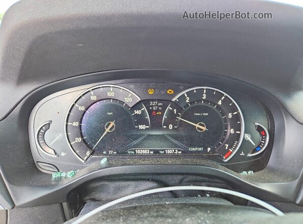 5UXTR9C58JLD57037 2018 BMW X3 Black Vista del cuadro de instrumentos