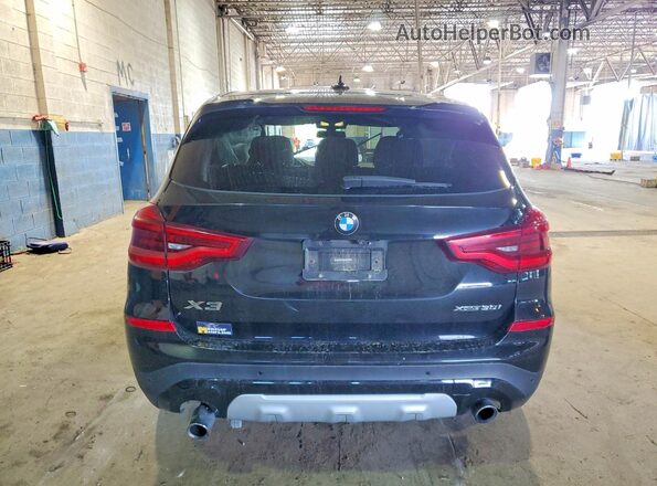 5UXTR9C58KLP82322 2019 BMW X3 Black უკანა ხედი