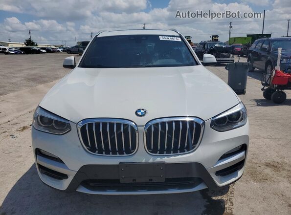 5UXTR9C58KLR05049 2019 BMW X3 White Вид спереду