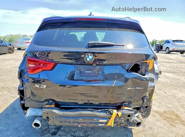 5UXTR9C59JLD88510 2018 BMW X3 Black Հետևի տեսք