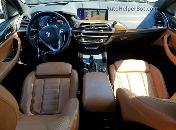 5UXTR9C59JLD88510 2018 BMW X3 Black Առջևի վահանակի տեսք