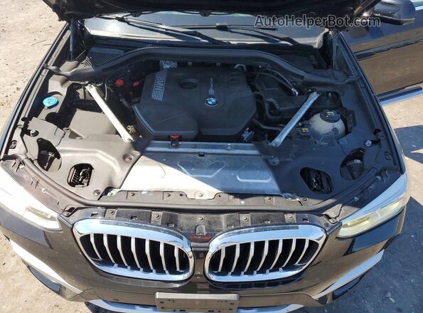 5UXTR9C59JLD88510 2018 BMW X3 Black Շարժիչի բաժամունքի տեսք