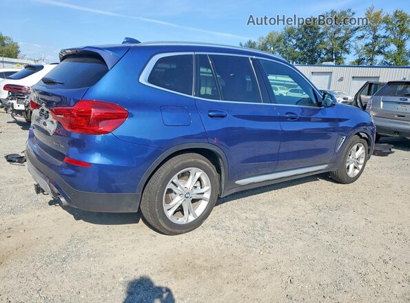 5UXTR9C59KLD90307 2019 BMW X3 Blue Tył prawy