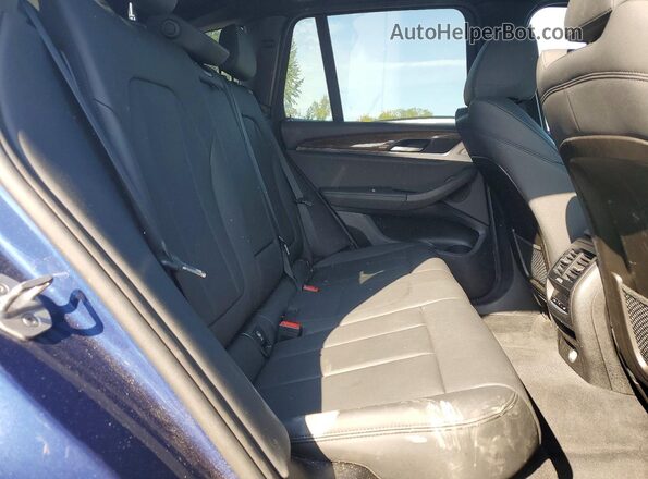 5UXTR9C59KLD90307 2019 BMW X3 Blue Widok wnętrza z tyłu