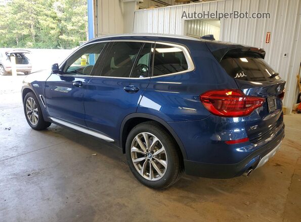 5UXTR9C59KLD93837 2019 BMW X3 Blue უკანა მარცხენა