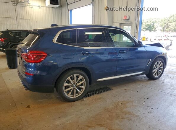 5UXTR9C59KLD93837 2019 BMW X3 Blue უკანა მარჯვენა