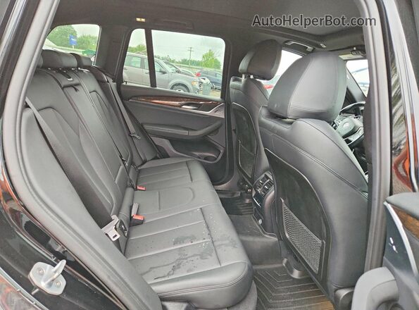 5UXTR9C59KLD94423 2019 BMW X3 Black Widok wnętrza z tyłu