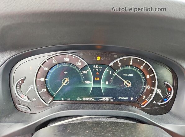 5UXTR9C59KLD94423 2019 BMW X3 Black Widok zestawu wskaźników