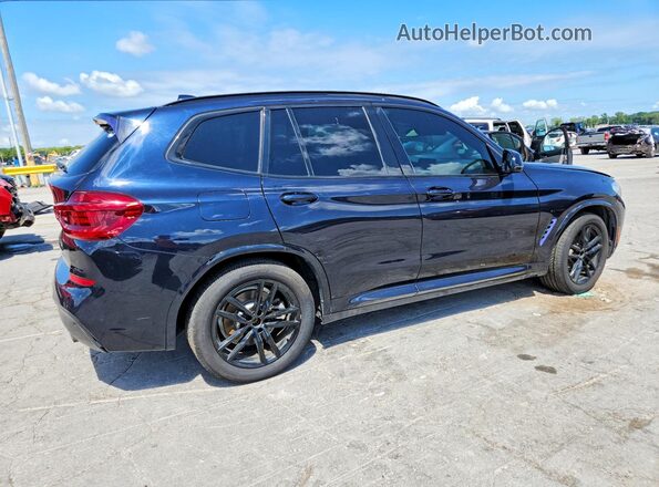 5UXTR9C59KLP85441 2019 BMW X3 Black Trasero derecho