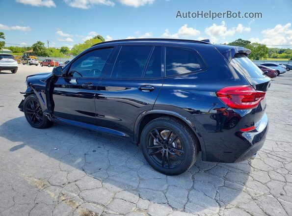 5UXTR9C59KLP85441 2019 BMW X3 Black Trasero izquierdo